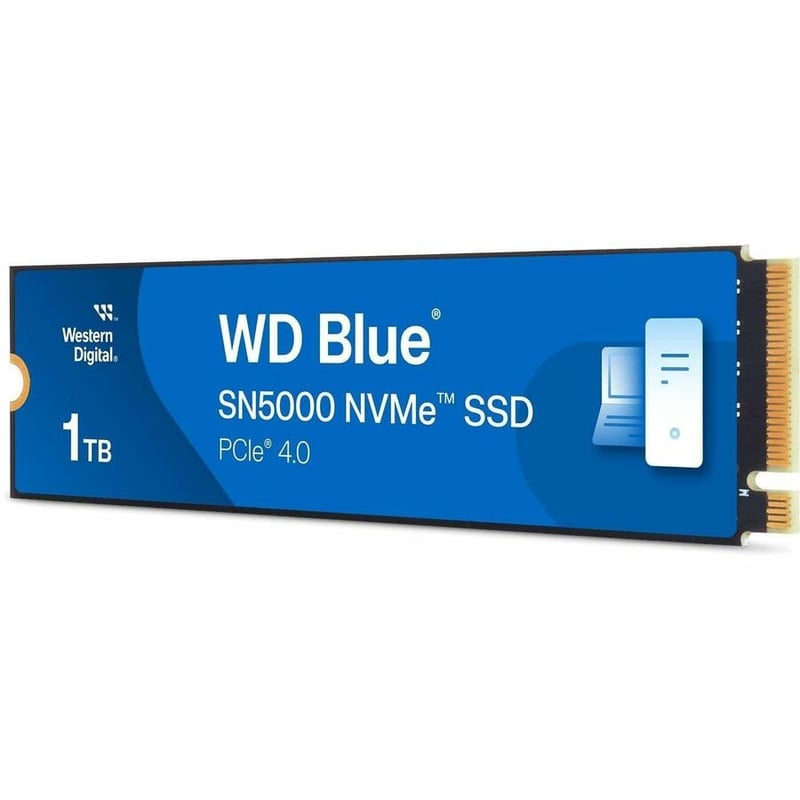 WD Blue SN5000 WDS100T4B0E 1 TB Solid State Drive - M.2 2280 Internal - PCI Express NVMe (PCI Express NVMe 4.0 x4) - Thumbnail 2