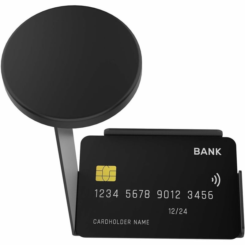 CTA Digital ID And Card Holder With Magnetic Attachment For Card Scanning (Black) - Thumbnail 5