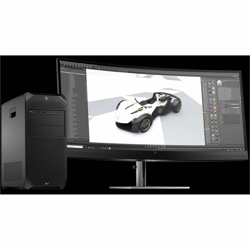 HP Z8 Fury G5 Workstation - 1 x Intel Xeon w5-3425 - 32 GB - Tower - Black - Thumbnail 2