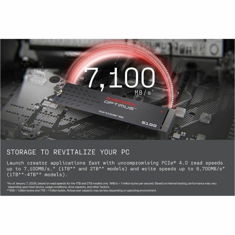 SANDISK OPTIMUS 5100 PCIE 1TB M2 - Thumbnail 5