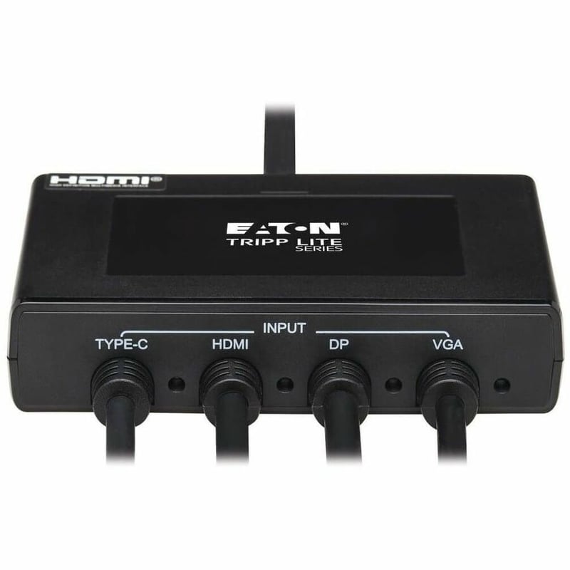 Tripp Lite by Eaton 4-Port Presentation Adapter 4K 60 Hz (4:4:4) HDMI DP USB-C and 1080p VGA to HDMI Built-In Cables - Thumbnail 5