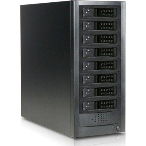 RAIDage JAGE9BT8HDBK-DE Drive Enclosure 12Gb/s SAS, SATA/600 - Mini-SAS HD Host Interface Tower - Black - Thumbnail 2