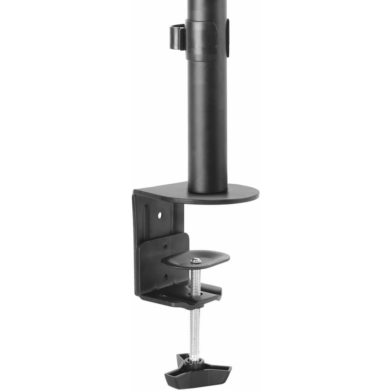 StarTech.com Single Monitor Desk Mount, Adjustable Monitor VESA Mount 34" (17.6lb/8kg) Display, Ergonomic Pole Mount Arm, C-Clamp/Grommet - Thumbnail 4