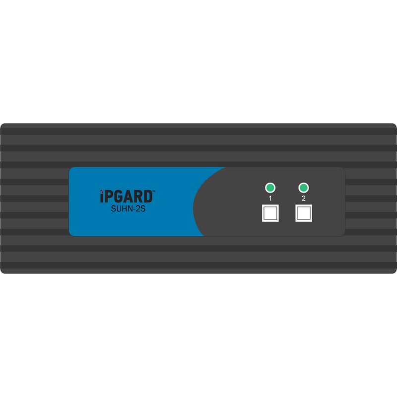 iPGARD Secure 2-Port, Single-Head HDMI KVM Switch with 4K Ultra-HD Support - Thumbnail 2