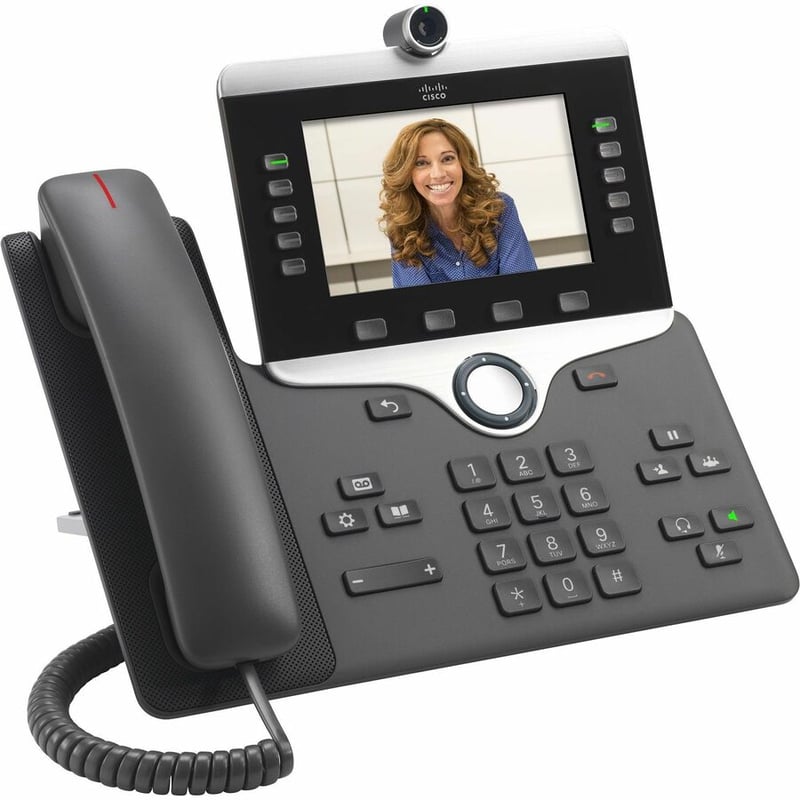 Cisco 8865NR IP Phone - Corded - Corded - Wall Mountable - Charcoal - Thumbnail 3