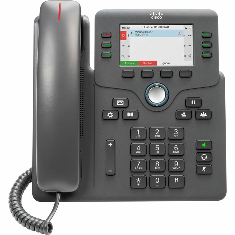 CISCO 6871 PHONE FOR MPP, COLOR REMANUFACTURED - Thumbnail 3