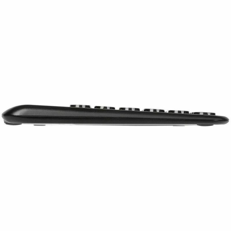 Multi-Device Bluetooth Antimicrobial Keyboard with Tablet/Phone Cradle
