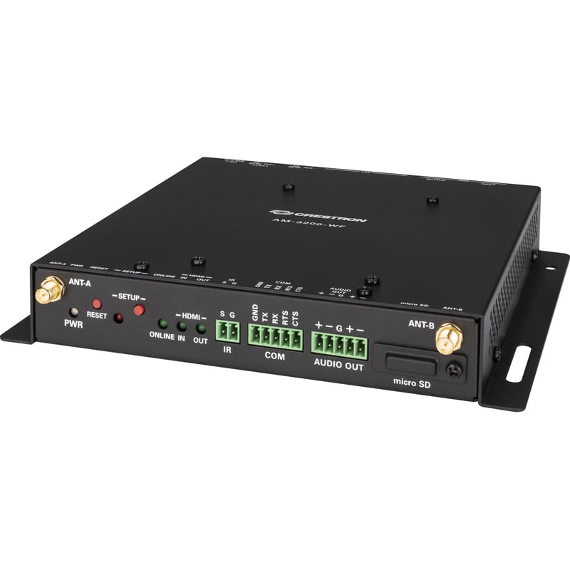 Crestron AirMedia AM-3200-WF Dual Band IEEE 802.11 a/b/g/n/ac/ax 80 Mbit/s Wireless Presentation Gateway - Thumbnail 1