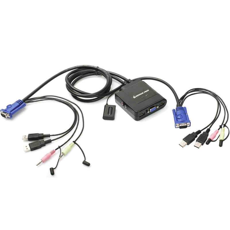 IOGEAR 2-Port USB VGA Cable KVM with Mini DisplayPort Adapters - Thumbnail 2