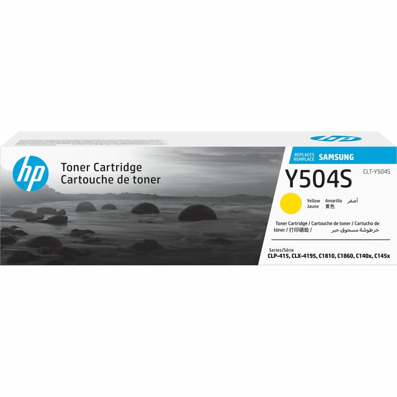 HP CLT-Y504S (SU506A) Laser Toner Cartridge - Yellow - 1 Each - Thumbnail 1