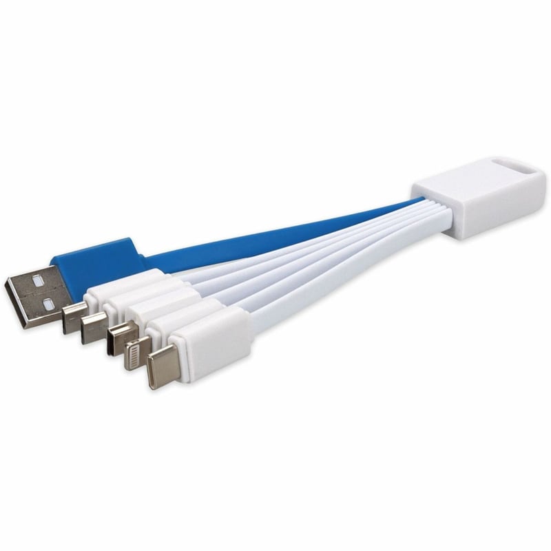 USB 2.0 (A)/VARIOUS CONNECTORS 4IN. M/M 5-IN-1 CHARGER - Thumbnail 1