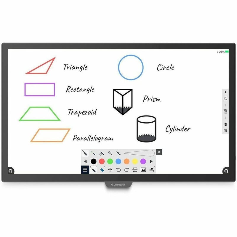 CLEAR TOUCH 43IN 7000XT SERIES INTERACTIVE PANEL WITH LOW LATENCY, 40 POINTS OF - Thumbnail 4