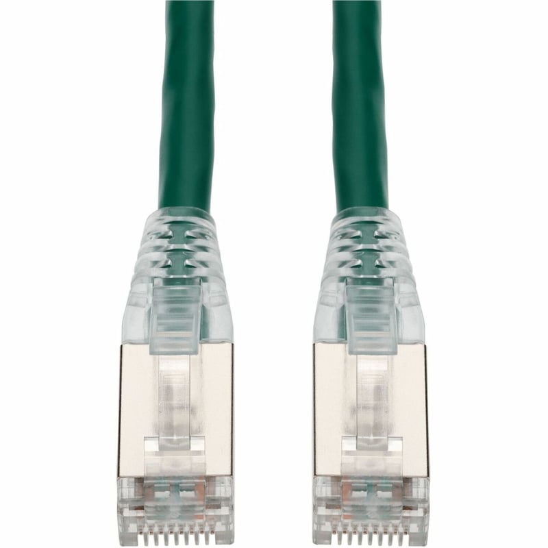AddOn 7ft Green CAT 6 Shielded PVC Ethernet Cable Snagless Easy Clear Boot RJ-45 M/M - Thumbnail 1