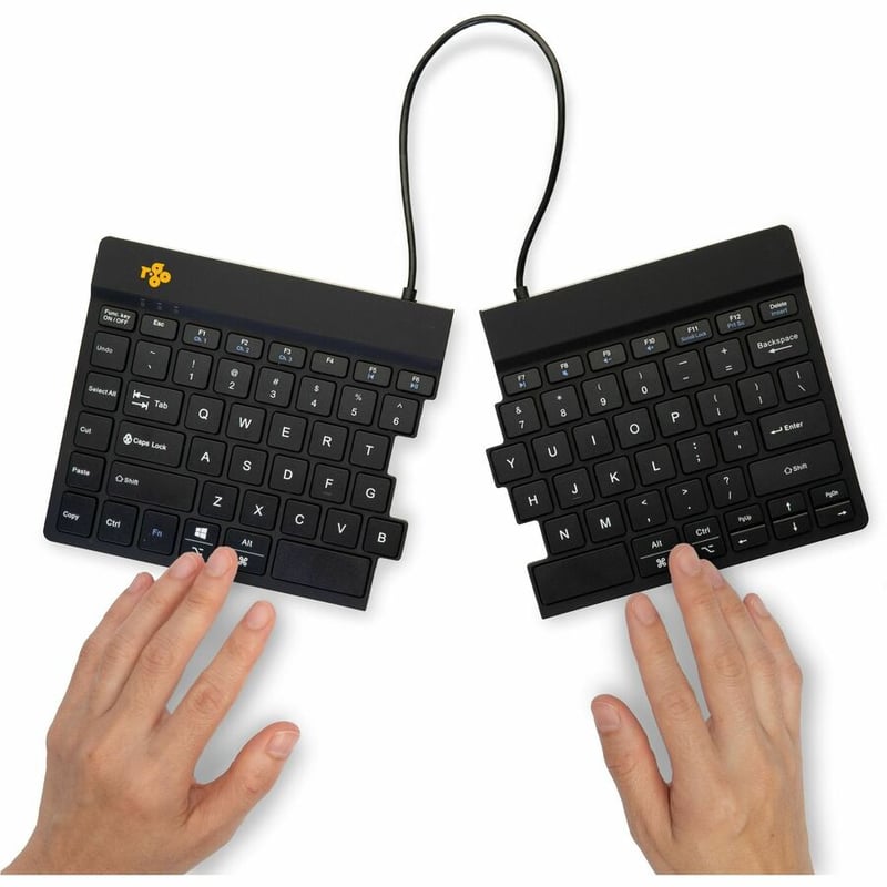 R-GO ERGONOMIC KEYBOARD, SPLIT KEYBOARD WITH BREAK LIGHT, QWERTY (US), BLUETOOTH - Thumbnail 4