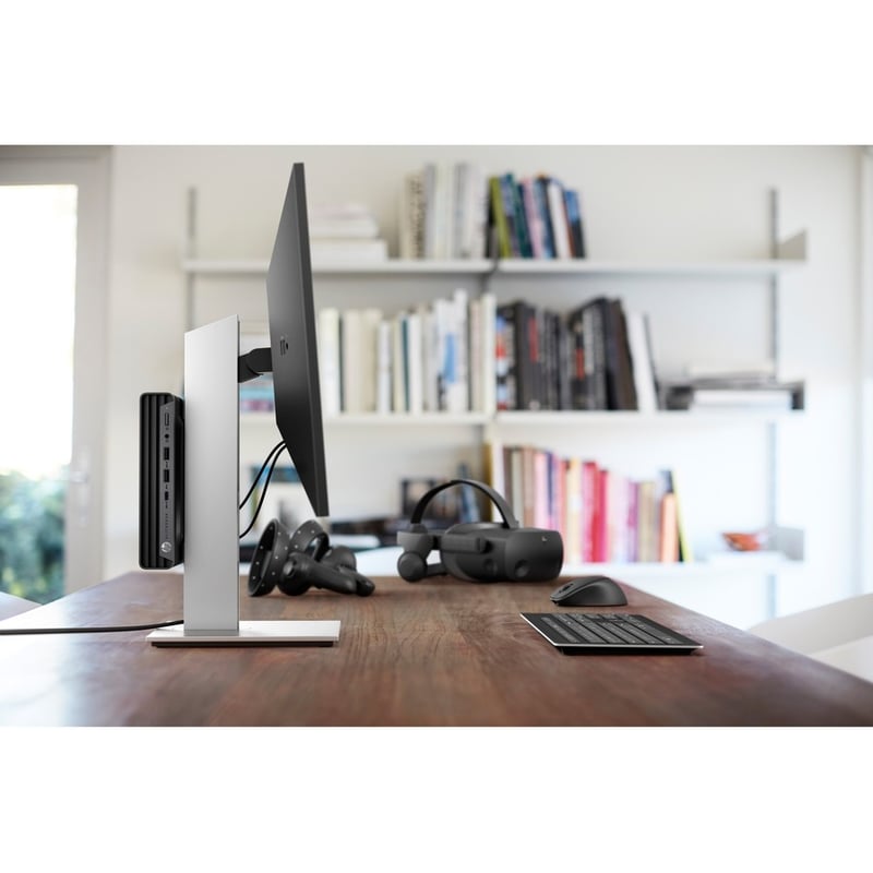 HP EliteDesk 805 G6 Desktop Computer - AMD Ryzen 5 PRO 4650GE - 8 GB - 256 GB SSD - Mini PC - Thumbnail 3