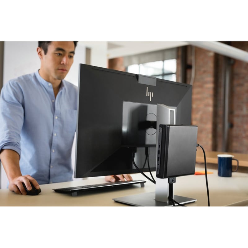 HP EliteDesk 800 G6 Desktop Computer - Intel Core i5 10th Gen i5-10500 Hexa-core (6 Core) 3.10 GHz - 8 GB RAM DDR4 SDRAM - 256 GB SSD - Desktop Mini - Thumbnail 5