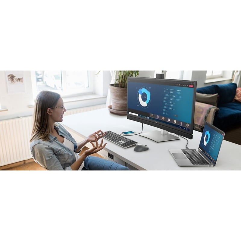 Dell C3422WE 34" Class Webcam WQHD Curved Screen LCD Monitor - 21:9 - Platinum Silver