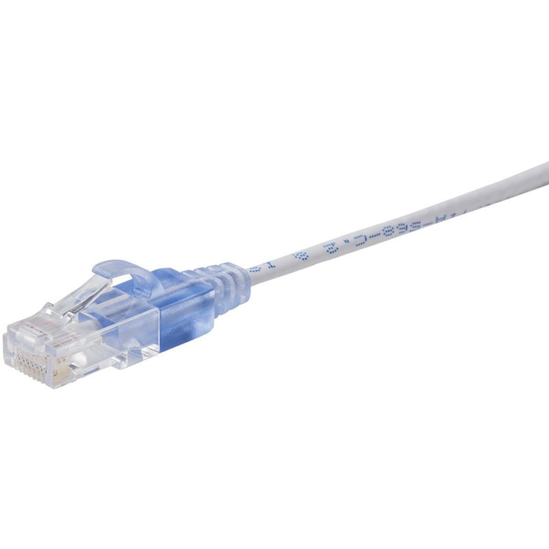 SLIM CAT6A CABLE - 10PK 1FT WHITE - Thumbnail 3