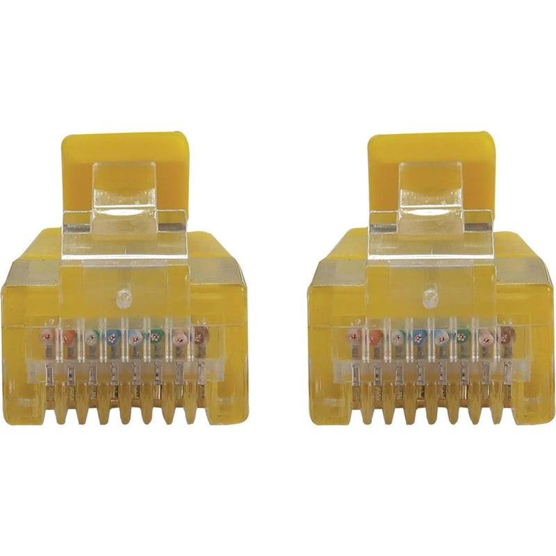 Eaton Tripp Lite Series Cat6a 10G Snagless Molded Slim UTP Ethernet Cable (RJ45 M/M), PoE, Yellow, 6 ft. (1.8 m) - Thumbnail 3