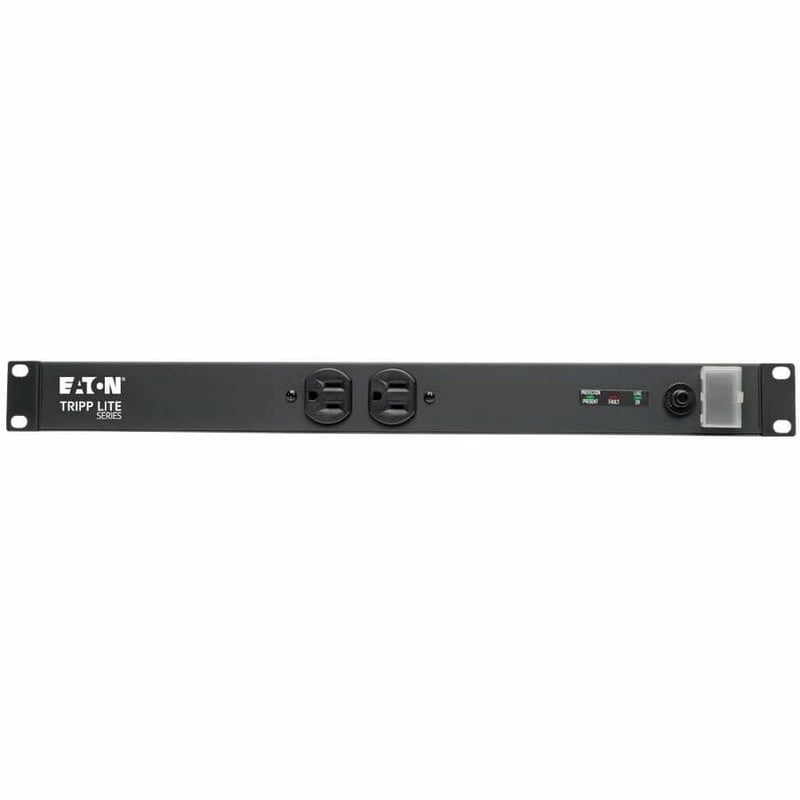 Eaton Tripp Lite Series Isobar 12-Outlet Network Server Surge Protector, 15 ft. (4.57 m) Cord, 3840 Joules, Diagnostic LEDs, 1U Rackmount, Metal Housing - Thumbnail 5