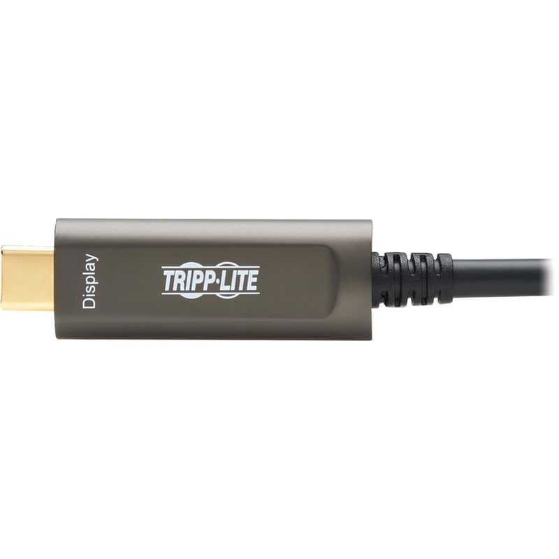 Tripp Lite by Eaton USB-C to USB-C Plenum-Rated Fiber Active Optical Cable (AOC) - 4K 60 Hz HDR 4:4:4 M/M Black 30 m (98 ft.) - Thumbnail 5