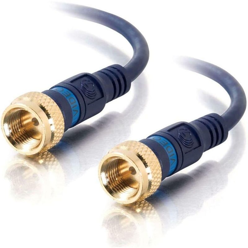C2G 3ft Velocity Mini-Coax F-Type Cable - Thumbnail 1