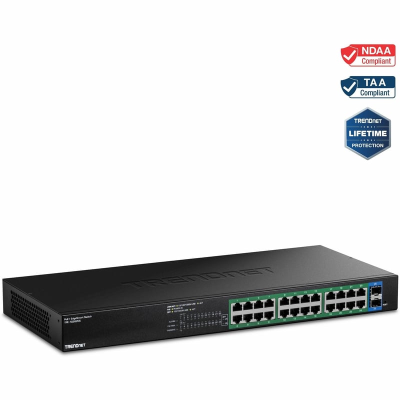 26-PORT GIGABIT EDGESMART POE+ SWITCH 24 X GIGABIT POE+ PORTS - Thumbnail 1