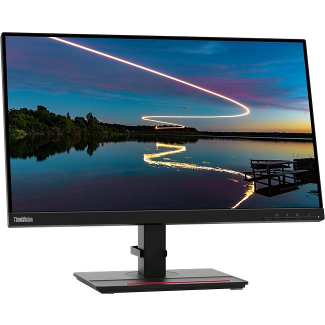 Lenovo ThinkVision T24m-20 24" Class Webcam Full HD LCD Monitor - 16:9 - Raven Black - Thumbnail 1