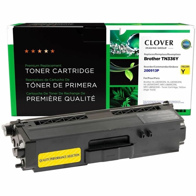 Clover Imaging Remanufactured High Yield Yellow Toner Cartridge for Brother TN336 - Thumbnail 1