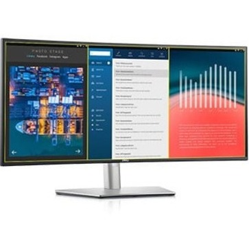 Dell UltraSharp U3421WE 34" Class Curved Screen LCD Monitor - 21:9 - Platinum Silver