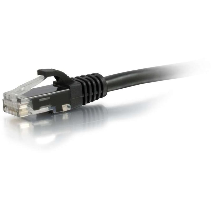 C2G 100ft Cat6a Unshielded Ethernet - Cat 6a Network Patch Cable - Black - Thumbnail 1