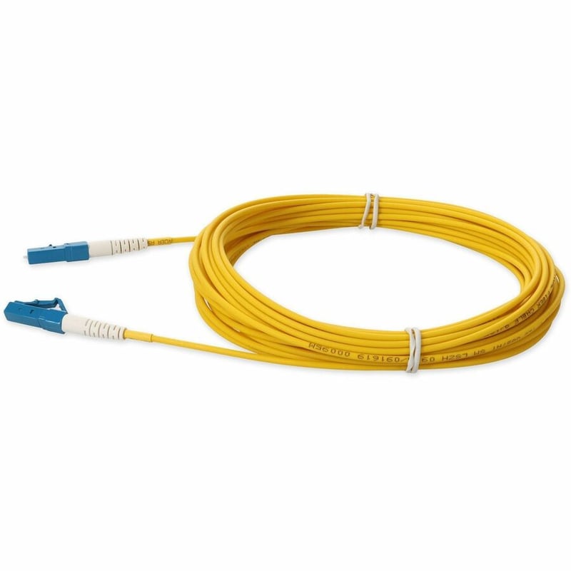 AddOn 8m LC to LC Yellow OS2 Simplex LSZH SMF Fiber Patch Cable - Thumbnail 2