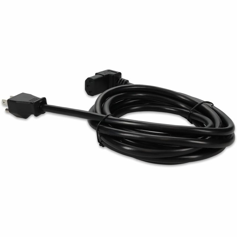 AddOn 10ft NEMA 5-15P to Down Angle C13 18AWG 100-250V Power Cable - Thumbnail 3