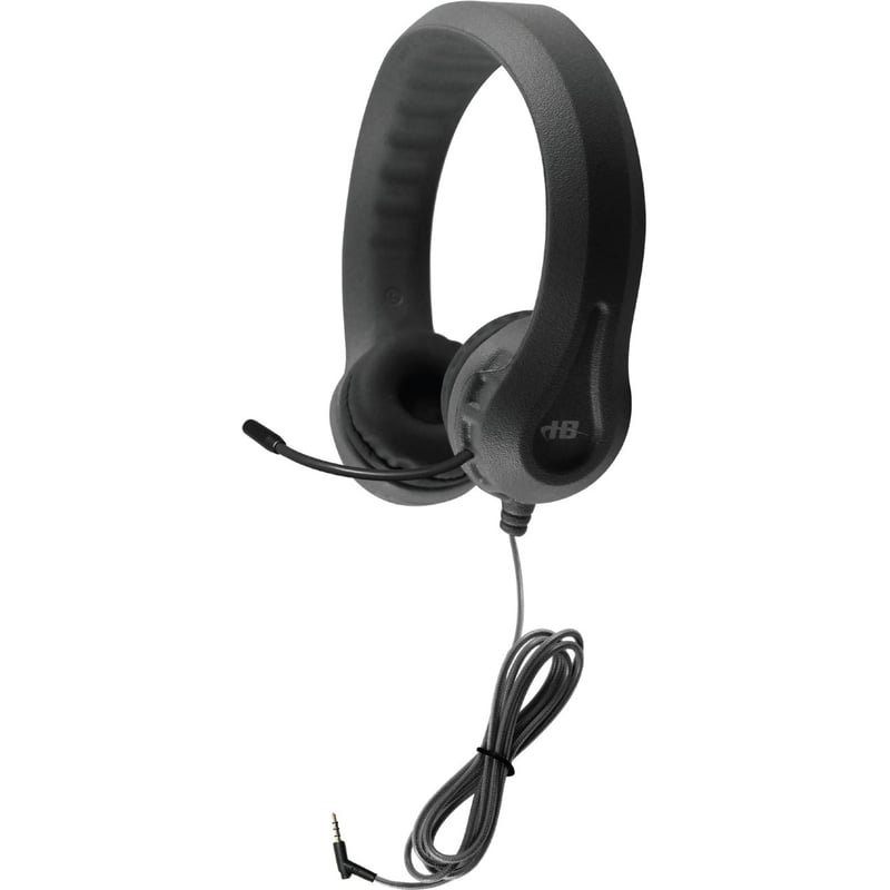 Hamilton Buhl Kid's Flex-Phones 3.5mm TRRS Headset with Gooseneck Microphone, BLACK - 42 Pack - Thumbnail 1