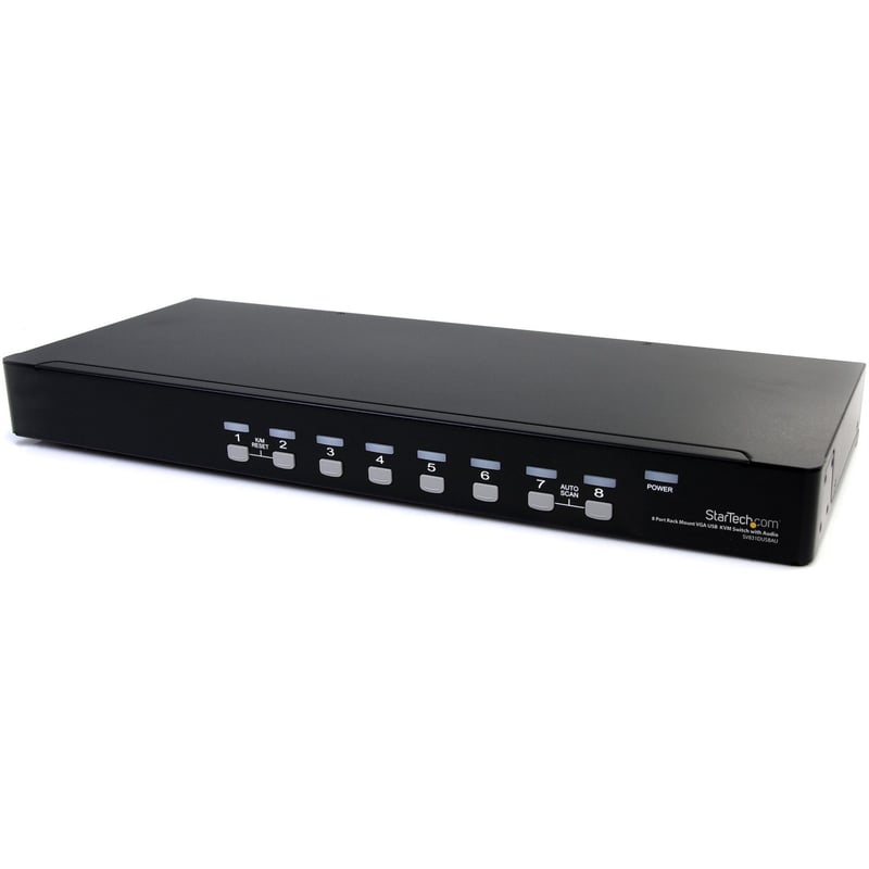 StarTech.com 8 Port Rackmount USB VGA KVM Switch w/ Audio - Thumbnail 1
