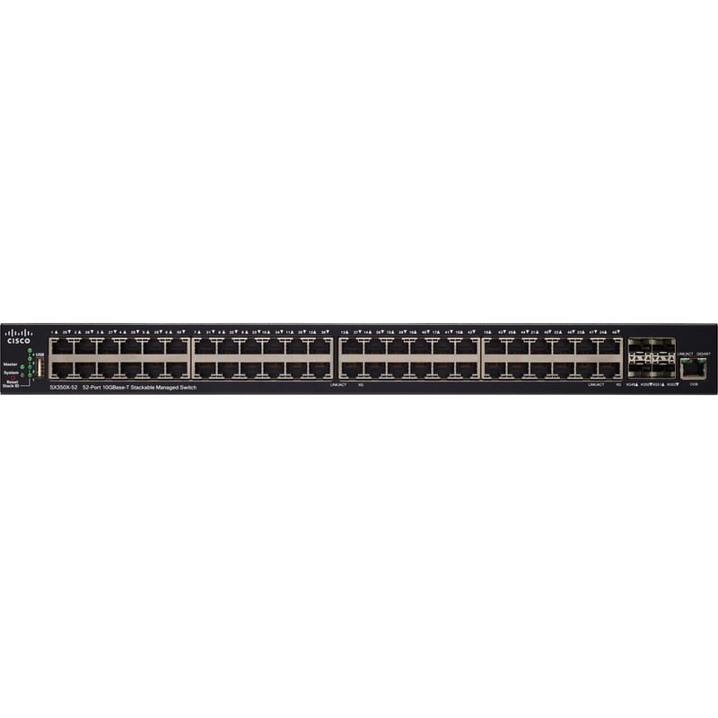 52-PORT 10GBASE-T STACKABLE MANAGED SWITCH REMANUFACTURED - Thumbnail 2