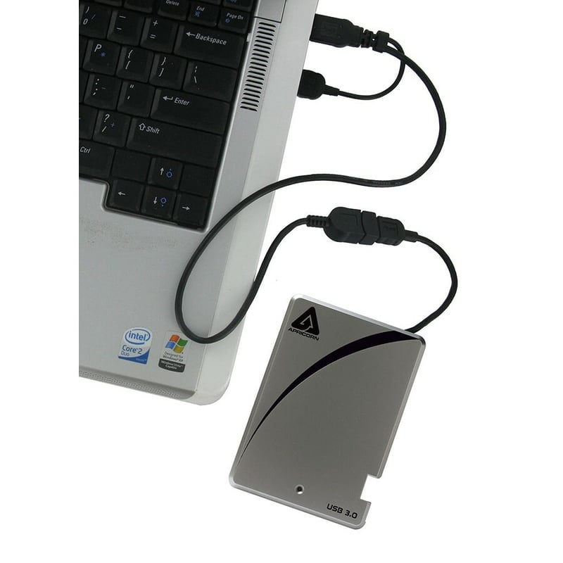 Apricorn Aegis Portable A25-3USB-S256 256 GB Portable Solid State Drive - 2.5" External - SATA (SATA/600) - Thumbnail 2