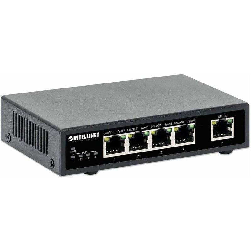 Intellinet 5-Port Gigabit Ethernet PoE+ Switch - Thumbnail 2