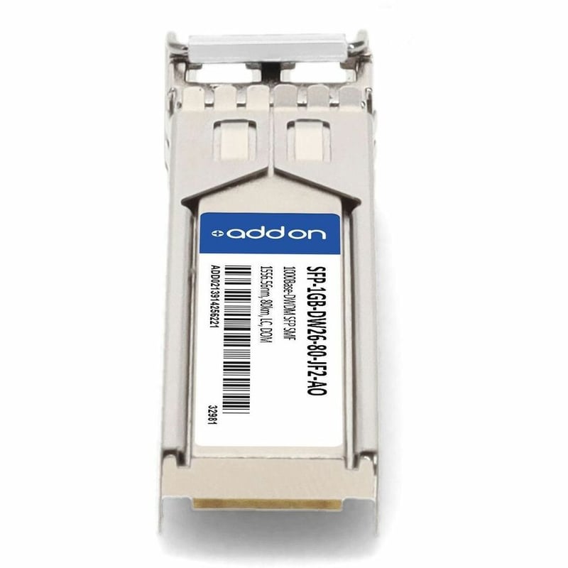 AddOn Juniper Networks®, Fujitsu®, & Rad® Compatible TAA Compliant 1000Base-DWDM 100GHz SFP Transceiver (SMF, 1556.55nm, 80km, LC, DOM) - Thumbnail 4