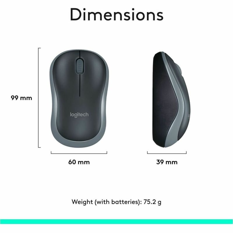 Logitech MK270 Wireless Keyboard and Mouse Combo for Windows, 2.4 GHz Wireless, Compact Mouse, 8 Multimedia and Shortcut Keys, 2-Year Battery Life, for PC, Laptop - Thumbnail 4