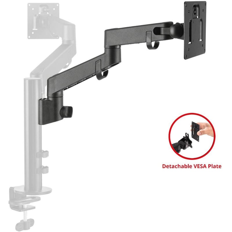 SIIG Mounting Arm for Monitor - Black - Thumbnail 1