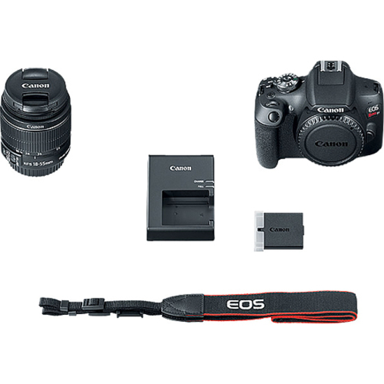 Canon EOS Rebel T7 24.1 Megapixel Digital SLR Camera with Lens - 0.71" - 2.17" (Lens 1), 2.95" - 11.81" (Lens 2) - Thumbnail 3