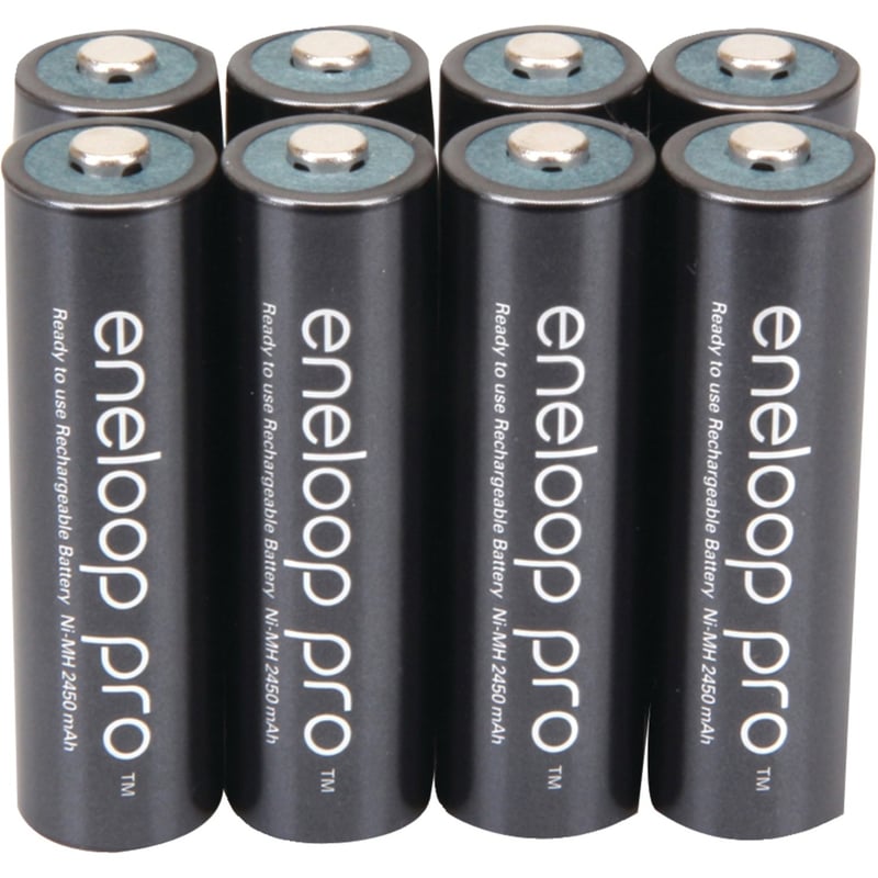 PANASONIC ENELOOP PRO AA 8-PK RECHARGEABLE BATTERIES