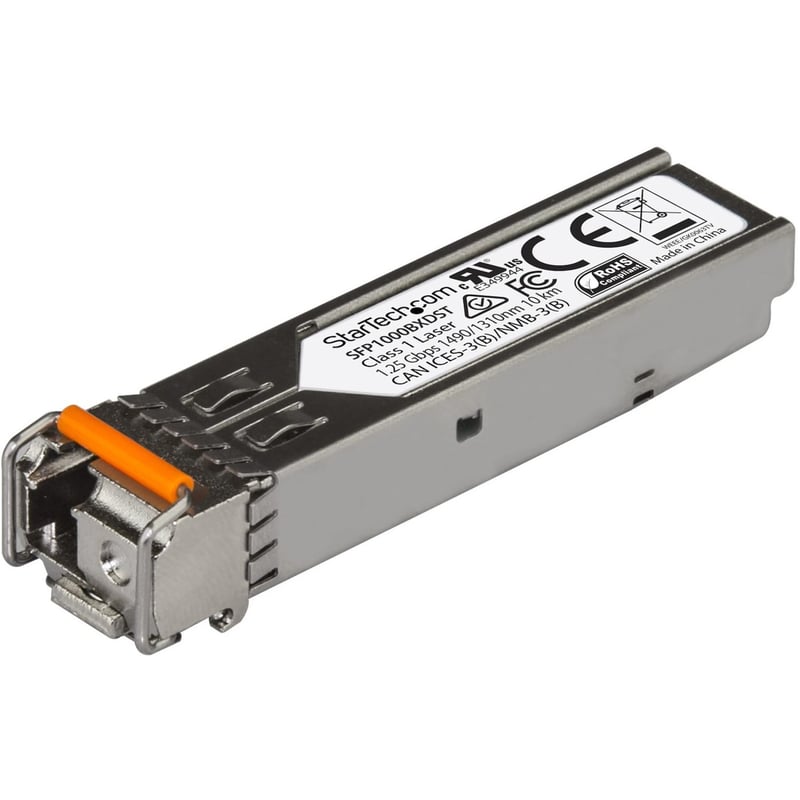 StarTech.com MSA Uncoded SFP Transceiver Module - 1000BASE-BX - 1GbE Gigabit Ethernet BiDi Fiber (SMF) - Thumbnail 1