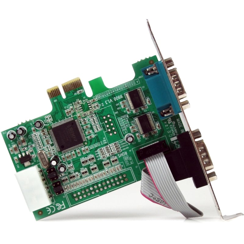 StarTech.com 2-port PCI Express RS232 Serial Adapter Card - PCIe to Dual Serial DB9 RS-232 Controller - 16550 UART - Windows and Linux - Thumbnail 4
