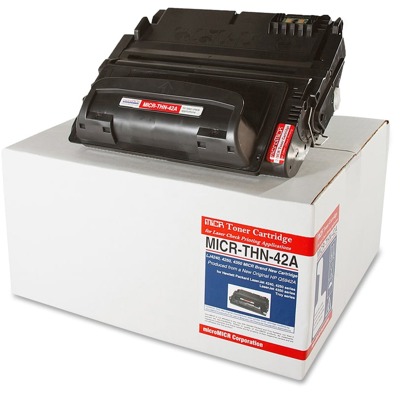 MICROMICR MICR Q5942A HIGH QUALITY NEW BUILD TONER CARTRIDGE FOR USE IN HP LASER - Thumbnail 1