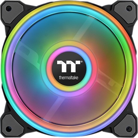 Thermaltake Riing Quad 12 RGB Radiator Fan TT Premium Edition Single Fan Pack - White - 1 Pack - Thumbnail 2