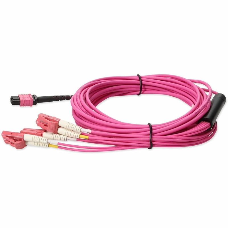 7M MPO-12/4XLC F/M OM4 FIBER FANOUT CBL - Thumbnail 2