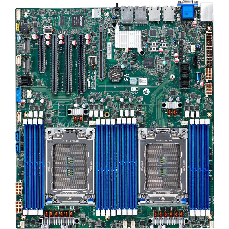 Mitac Tomcat CX S8253GM4NE-2T Server Motherboard - AMD Chipset - Socket SP3 - Extended ATX - Thumbnail 1