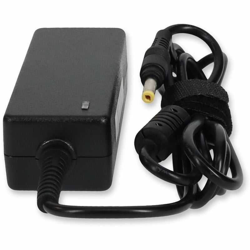 AddOn 6ft HP 493092-002 Compatible 30W 19V at 1.58A Black 4.0 mm x 1.7 mm Laptop Power Adapter and Cable - Thumbnail 4
